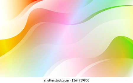 Blurred Decorative Design In Abstract Style With Wave, Curve Lines. For Design, Presentation, Business. Vector Illustration with Color Gradient