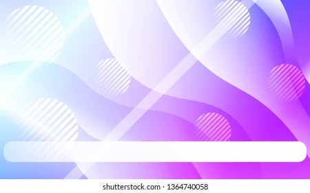 Blurred Decorative Design In Abstract Style With Wave, Curve Lines, Circle, Space for Text. Fluid shapes composition. For Design Flyer, Banner, Landing Page. Vector Illustration.