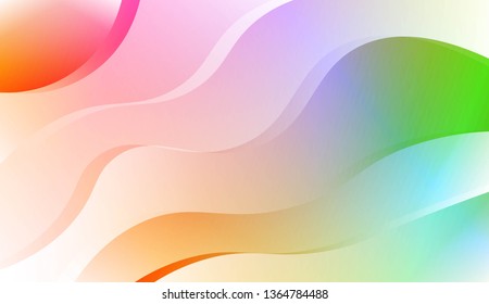 Blurred Decorative Design In Abstract Style With Wave, Curve Lines. For Elegant Pattern Cover Book. Vector Illustration with Color Gradient