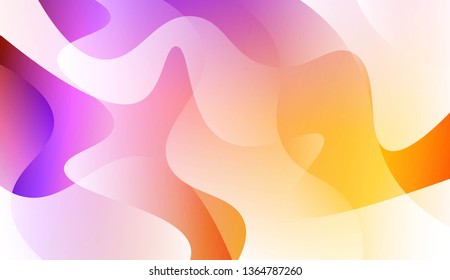 Blurred Decorative Design In Abstract Style With Wave, Curve Lines. For Elegant Pattern Cover Book. Vector Illustration with Color Gradient