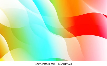 Blurred Decorative Design In Abstract Style With Wave, Curve Lines. For Elegant Pattern Cover Book. Vector Illustration with Color Gradient