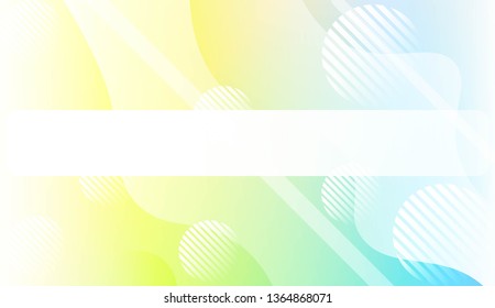 Blurred Decorative Design In Abstract Style With Wave, Curve Lines, Circle, Space for Text. Fluid shapes composition. For Design Flyer, Banner, Landing Page. Vector Illustration.