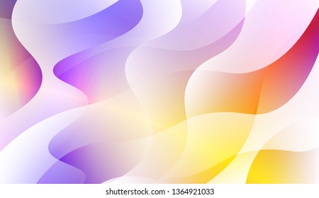 Blurred Decorative Design In Abstract Style With Wave, Curve Lines. For Elegant Pattern Cover Book. Vector Illustration with Color Gradient