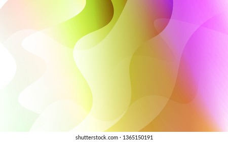 Blurred Decorative Design In Abstract Style With Wave, Curve Lines. For Elegant Pattern Cover Book. Vector Illustration with Color Gradient