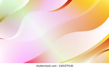 Blurred Decorative Design In Abstract Style With Wave, Curve Lines. For Design, Presentation, Business. Vector Illustration with Color Gradient