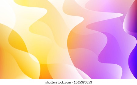 Blurred Decorative Design In Abstract Style With Wave, Curve Lines. For Design, Presentation, Business. Vector Illustration with Color Gradient