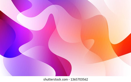 Blurred Decorative Design In Abstract Style With Wave, Curve Lines. For Elegant Pattern Cover Book. Vector Illustration with Color Gradient