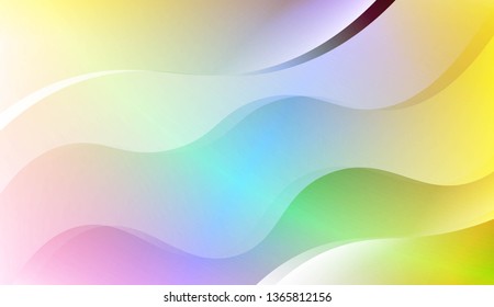 Blurred Decorative Design In Abstract Style With Wave, Curve Lines. For Design, Presentation, Business. Vector Illustration with Color Gradient