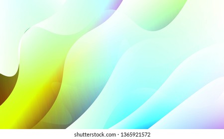 Blurred Decorative Design In Abstract Style With Wave, Curve Lines. For Design, Presentation, Business. Vector Illustration with Color Gradient