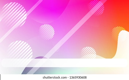 Blurred Decorative Design In Abstract Style With Wave, Curve Lines, Circle, Space for Text. Design For Your Header Page, Ad, Poster, Banner. Vector Illustration.