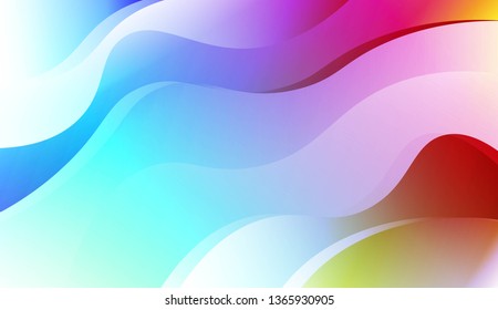 Blurred Decorative Design In Abstract Style With Wave, Curve Lines. For Elegant Pattern Cover Book. Vector Illustration with Color Gradient