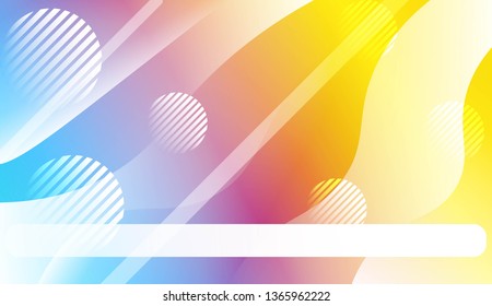 Blurred Decorative Design In Abstract Style With Wave, Curve Lines, Circle, Space for Text. Design For Your Header Page, Ad, Poster, Banner. Vector Illustration.