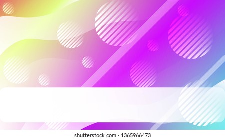 Blurred Decorative Design In Abstract Style With Wave, Curve Lines, Circle, Space for Text. Design For Your Header Page, Ad, Poster, Banner. Vector Illustration.