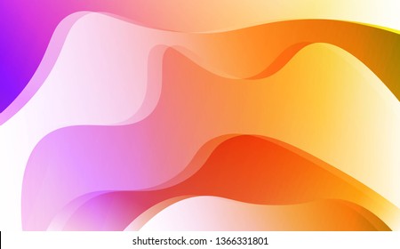 Blurred Decorative Design In Abstract Style With Wave, Curve Lines. For Design, Presentation, Business. Vector Illustration with Color Gradient