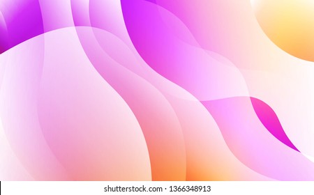 Blurred Decorative Design In Abstract Style With Wave, Curve Lines. For Design, Presentation, Business. Vector Illustration with Color Gradient