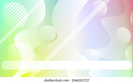 Blurred Decorative Design In Abstract Style With Wave, Curve Lines, Circle, Space for Text. Fluid shapes composition. For Design Flyer, Banner, Landing Page. Vector Illustration.