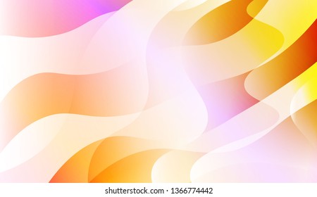 Blurred Decorative Design In Abstract Style With Wave, Curve Lines. For Design, Presentation, Business. Vector Illustration with Color Gradient