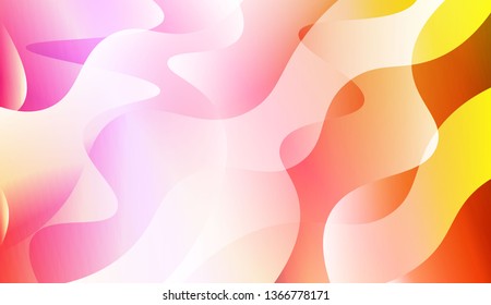Blurred Decorative Design In Abstract Style With Wave, Curve Lines. For Elegant Pattern Cover Book. Vector Illustration with Color Gradient
