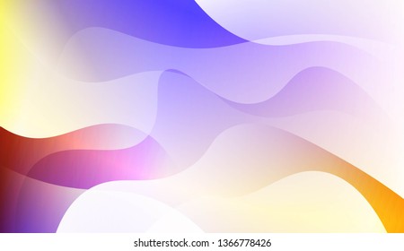 Blurred Decorative Design In Abstract Style With Wave, Curve Lines. For Design, Presentation, Business. Vector Illustration with Color Gradient