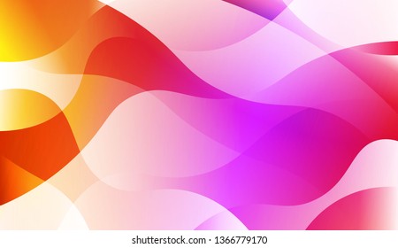 Blurred Decorative Design In Abstract Style With Wave, Curve Lines. For Elegant Pattern Cover Book. Vector Illustration with Color Gradient