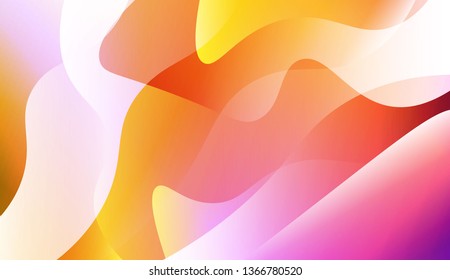 Blurred Decorative Design In Abstract Style With Wave, Curve Lines. For Design, Presentation, Business. Vector Illustration with Color Gradient