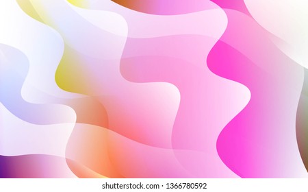 Blurred Decorative Design In Abstract Style With Wave, Curve Lines. For Elegant Pattern Cover Book. Vector Illustration with Color Gradient