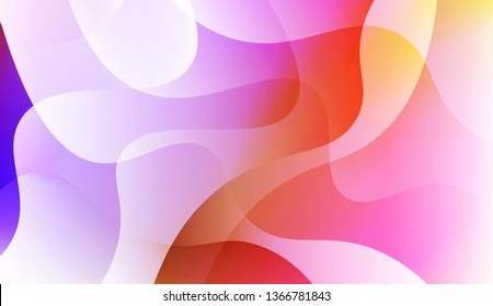 Blurred Decorative Design In Abstract Style With Wave, Curve Lines. For Elegant Pattern Cover Book. Vector Illustration with Color Gradient