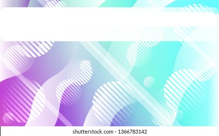 Blurred Decorative Design In Abstract Style With Wave, Curve Lines, Circle, Space for Text. Fluid shapes composition. For Design Flyer, Banner, Landing Page. Vector Illustration.