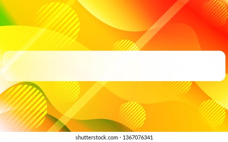 Blurred Decorative Design In Abstract Style With Wave, Curve Lines, Circle, Space for Text. Fluid shapes composition. For Design Flyer, Banner, Landing Page. Vector Illustration.