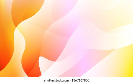 Blurred Decorative Design In Abstract Style With Wave, Curve Lines. For Design, Presentation, Business. Vector Illustration with Color Gradient