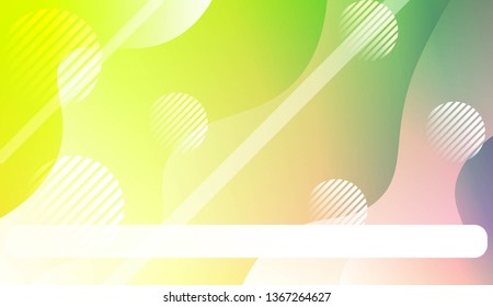 Blurred Decorative Design In Abstract Style With Wave, Curve Lines, Circle, Space for Text. Fluid shapes composition. For Design Flyer, Banner, Landing Page. Vector Illustration.