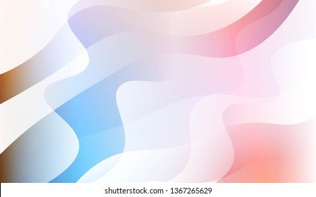 Blurred Decorative Design In Abstract Style With Wave, Curve Lines. For Elegant Pattern Cover Book. Vector Illustration with Color Gradient