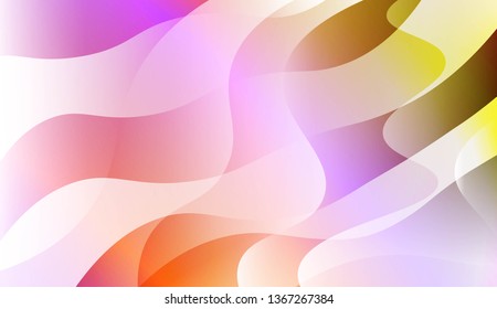 Blurred Decorative Design In Abstract Style With Wave, Curve Lines. For Elegant Pattern Cover Book. Vector Illustration with Color Gradient