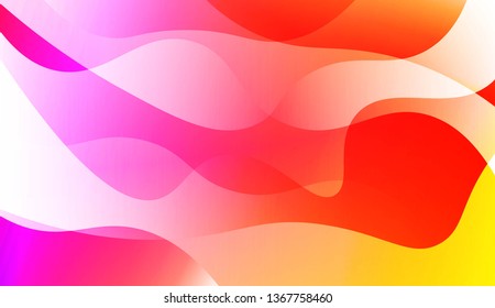Blurred Decorative Design In Abstract Style With Wave, Curve Lines. For Elegant Pattern Cover Book. Vector Illustration with Color Gradient
