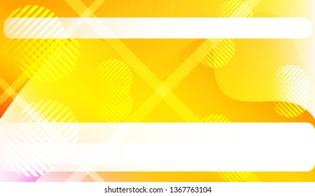Blurred Decorative Design In Abstract Style With Wave, Curve Lines, Circle, Space for Text. Fluid shapes composition. For Design Flyer, Banner, Landing Page. Vector Illustration.