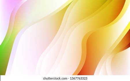 Blurred Decorative Design In Abstract Style With Wave, Curve Lines. For Elegant Pattern Cover Book. Vector Illustration with Color Gradient