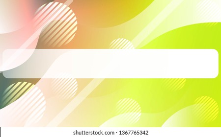 Blurred Decorative Design In Abstract Style With Wave, Curve Lines, Circle, Space for Text. Fluid shapes composition. For Design Flyer, Banner, Landing Page. Vector Illustration.