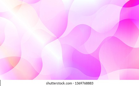 Blurred Decorative Design In Abstract Style With Wave, Curve Lines. Blur Pastel Color Smoke gradient Background. For Your Graphic Wallpaper, Cover Book, Banner. Vector Illustration