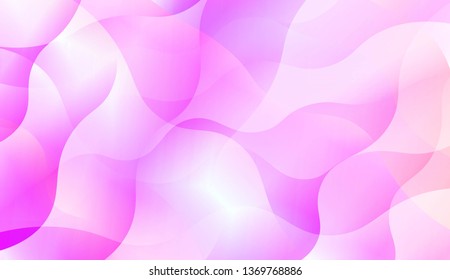 Blurred Decorative Design In Abstract Style With Wave, Curve Lines. Blur Pastel Color Smoke gradient Background. For Your Graphic Wallpaper, Cover Book, Banner. Vector Illustration