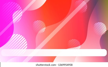 Blurred Decorative Design In Abstract Style With Wave, Curve Lines, Circle, Space for Text. Design For Your Header Page, Ad, Poster, Banner. Vector Illustration.