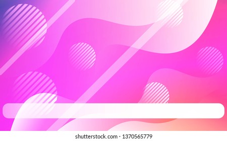 Blurred Decorative Design In Abstract Style With Wave, Curve Lines, Circle, Space for Text. Fluid shapes composition. For Design Flyer, Banner, Landing Page. Vector Illustration.