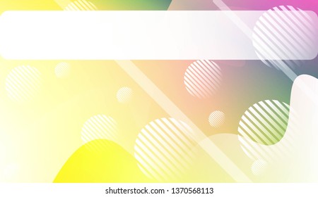 Blurred Decorative Design In Abstract Style With Wave, Curve Lines, Circle, Space for Text. Design For Your Header Page, Ad, Poster, Banner. Vector Illustration.