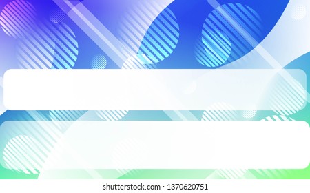 Blurred Decorative Design In Abstract Style With Wave, Curve Lines, Circle, Space for Text. Fluid shapes composition. For Design Flyer, Banner, Landing Page. Vector Illustration.