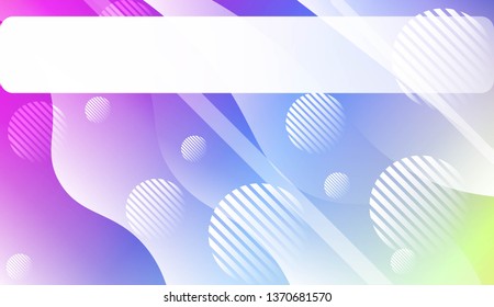 Blurred Decorative Design In Abstract Style With Wave, Curve Lines, Circle, Space for Text. Design For Your Header Page, Ad, Poster, Banner. Vector Illustration.
