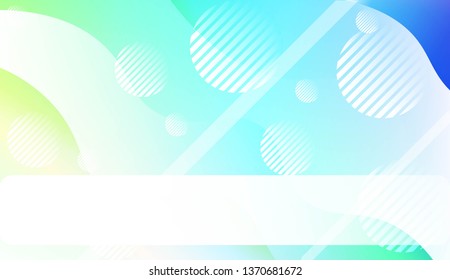 Blurred Decorative Design In Abstract Style With Wave, Curve Lines, Circle, Space for Text. Fluid shapes composition. For Design Flyer, Banner, Landing Page. Vector Illustration.