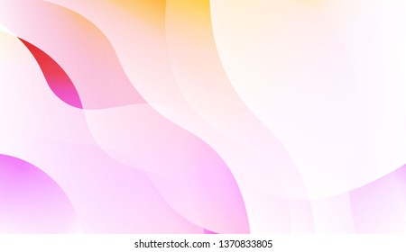Blurred Decorative Design In Abstract Style With Wave, Curve Lines. For Elegant Pattern Cover Book. Vector Illustration with Color Gradient