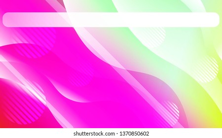 Blurred Decorative Design In Abstract Style With Wave, Curve Lines, Circle, Space for Text. Fluid shapes composition. For Design Flyer, Banner, Landing Page. Vector Illustration.