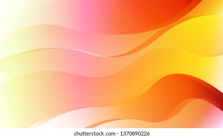 Blurred Decorative Design In Abstract Style With Wave, Curve Lines. For Design, Presentation, Business. Vector Illustration with Color Gradient