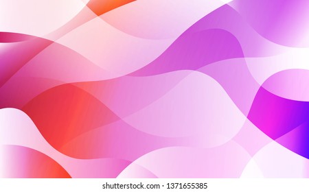 Blurred Decorative Design In Abstract Style With Wave, Curve Lines. For Elegant Pattern Cover Book. Vector Illustration with Color Gradient