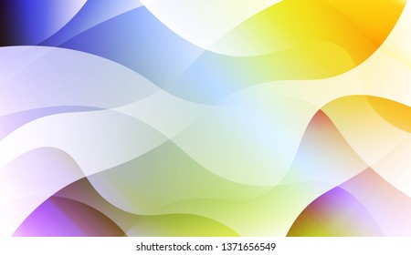 Blurred Decorative Design In Abstract Style With Wave, Curve Lines. For Design, Presentation, Business. Vector Illustration with Color Gradient